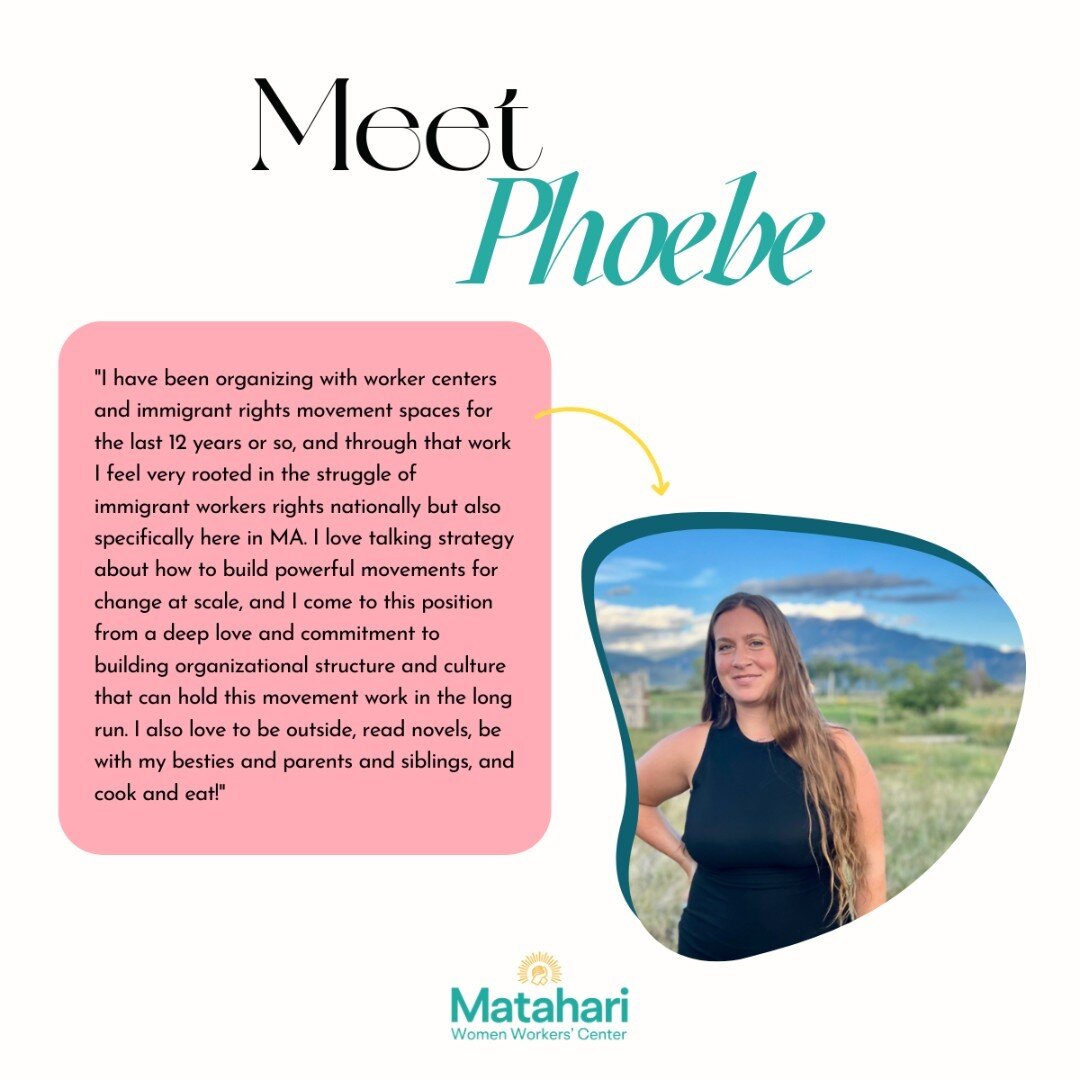 🌟 Introducing Phoebe, Our New People and Operations Manager! 🌟
Join us in welcoming Phoebe, our newest team member! With a strong background in worker centers and immigrant rights movements, Phoebe is passionate about advocating for immigrant work