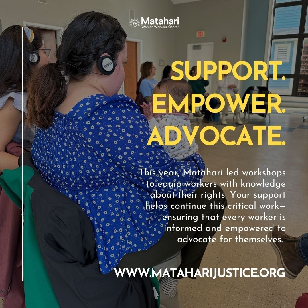 Matahari is building worker power and advocating for domestic and restaurant workers across Massachusetts. By becoming a #SunshineSustainer, you can join the fight for care worker rights. 🌟 Every monthly sustainer helps create more resources, traini